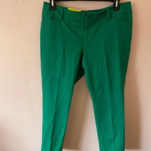 Merona size 14 green capris nwt